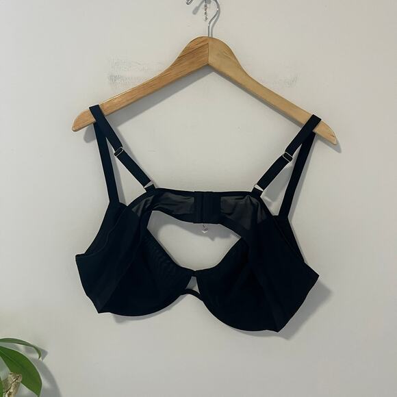 Auden Black Unlined Demi Coverage Underwire Bra Size 44C - Picture 7 of 7